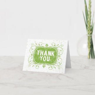 Grunge thank you card