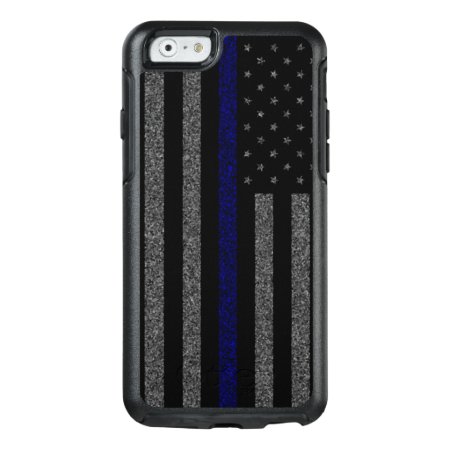 Grunge Thin Blue Line Flag Otterbox Iphone 6/6s Case