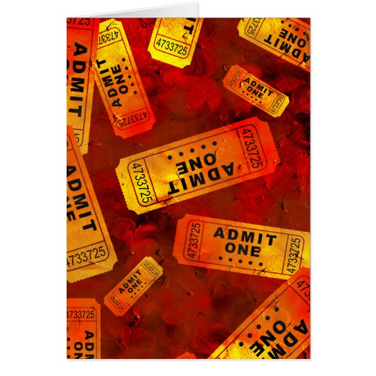 Grunge Tickets Cards (Front)