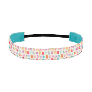 Grunge Tooth Pattern Athletic Headband