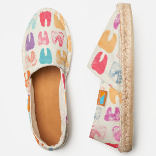 Grunge Tooth Pattern Espadrilles