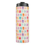 Grunge Tooth Pattern Thermal Tumbler