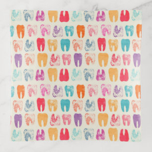 Grunge Tooth Pattern Trinket Tray