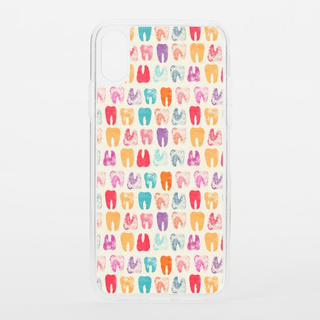 Grunge Tooth Pattern Uncommon iPhone Case (Back)