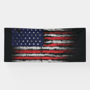 Grunge U.S.A flag Banner