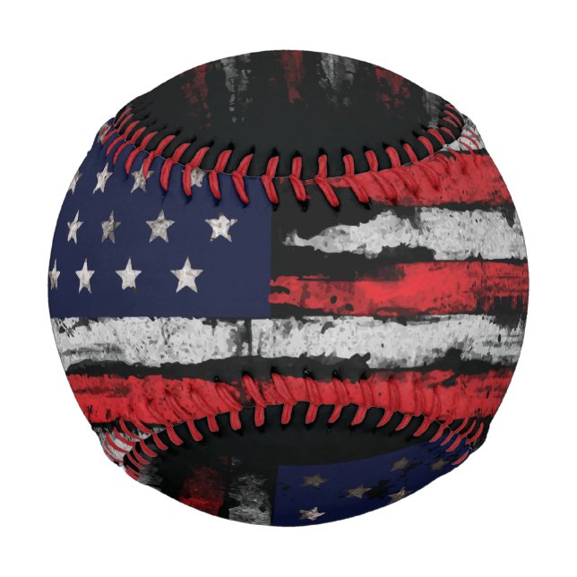 Grunge U.S.A flag Baseball (Front)