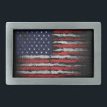 Grunge U.S.A flag Belt Buckle<br><div class="desc">Grunge U.S.A flag</div>