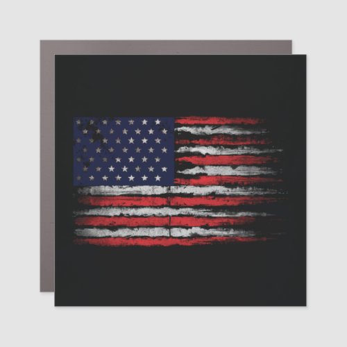 Grunge USA flag Car Magnet