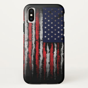 Grunge U.S.A flag iPhone X Case
