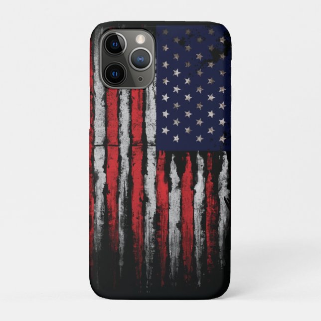 Grunge U.S.A flag Case-Mate iPhone Case (Back)