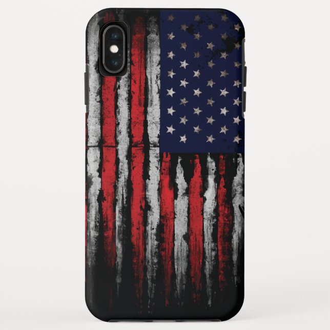 Grunge U.S.A flag Case-Mate iPhone Case (Back)
