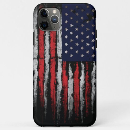 Grunge USA flag iPhone 11 Pro Max Case