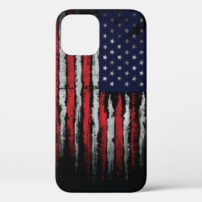 Grunge U.S.A flag Case-Mate iPhone Case (Back)