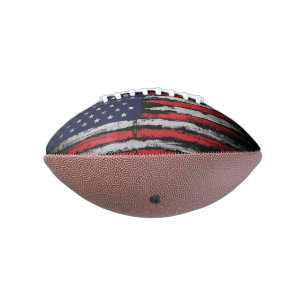 Grunge U.S.A flag Football