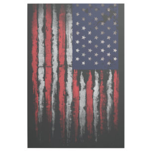 Grunge U.S.A flag Gallery Wrap