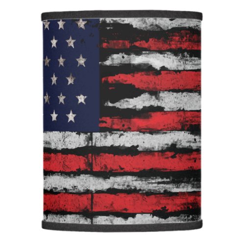 Grunge USA flag Lamp Shade