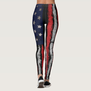Grunge U.S.A flag Leggings
