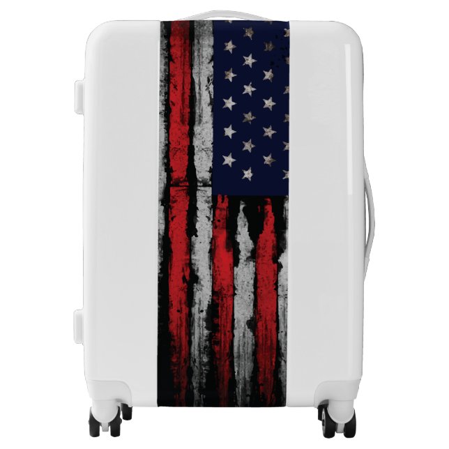 Grunge U.S.A flag Luggage (Front)