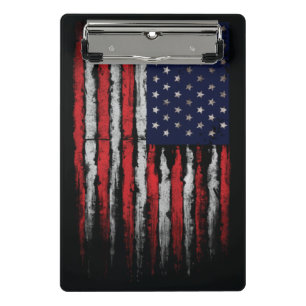 Grunge U.S.A flag Mini Clipboard