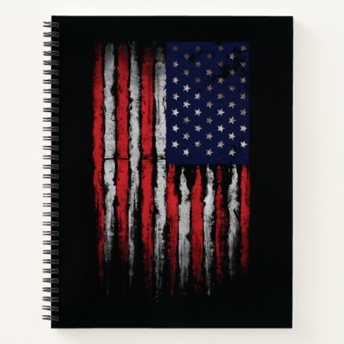 Grunge USA flag Notebook