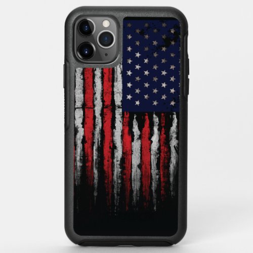 Grunge USA flag OtterBox Symmetry iPhone 11 Pro Max Case