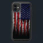 Grunge U.S.A flag OtterBox Symmetry iPhone 11 Case<br><div class="desc">Grunge U.S.A flag</div>