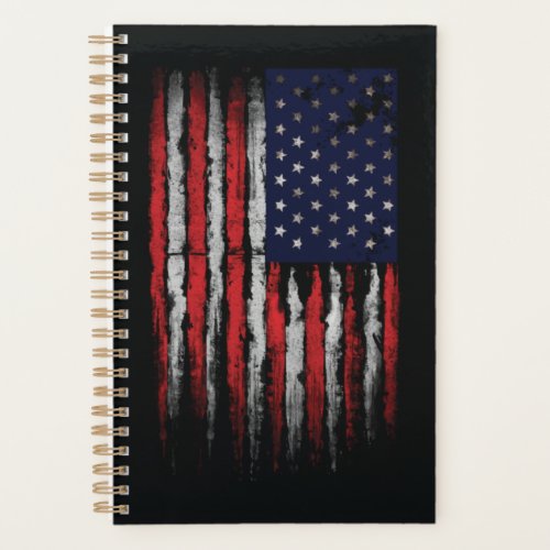 Grunge USA flag Planner