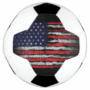 Grunge U.S.A flag Soccer Ball
