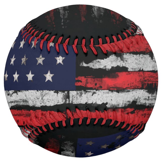 Grunge U.S.A flag Softball (Front)