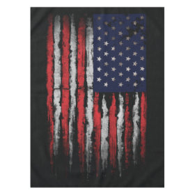 Grunge U.S.A flag Tablecloth