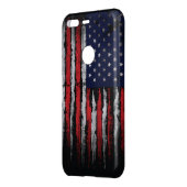 Grunge U.S.A flag Uncommon Google Pixel Case (Back/Left)
