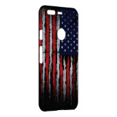 Grunge U.S.A flag Uncommon Google Pixel Case (Back/Right)