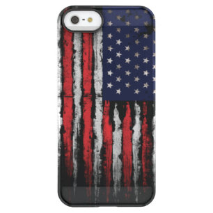 Grunge U.S.A flag Permafrost iPhone SE/5/5s Case