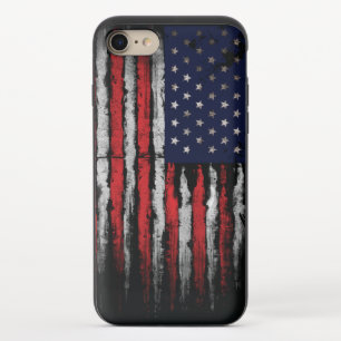 Grunge U.S.A flag iPhone 8/7 Slider Case
