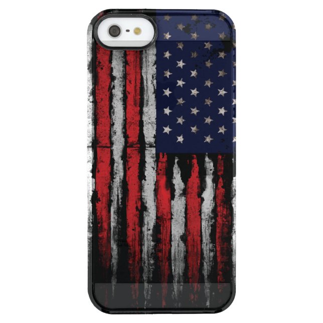 Grunge U.S.A flag Uncommon iPhone Case (Back)