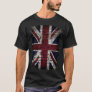 Grunge UK Flag, Great Britain, Punk Style Distress T-Shirt