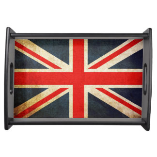 Grunge UK Flag Union Jack Premium Serving Tray