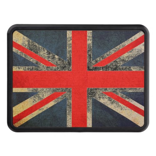 Grunge UK Flag Union Jack Trailer Hitch Cover