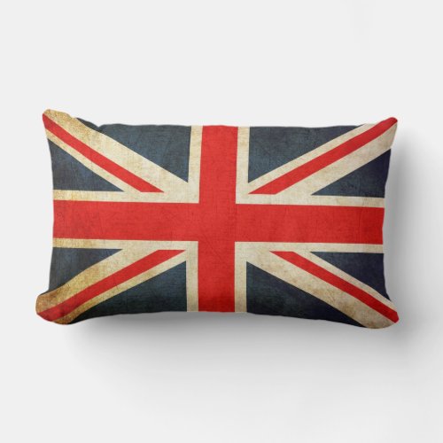 Grunge Union Flag Pillow