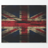 Grunge Union Jack British Flag Wrapping Paper | Zazzle