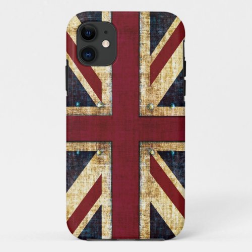 Grunge Union Jack iPhone 11 Case