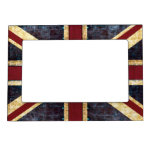 Grunge Union Jack - Classic - Vintage Look Magnetic Picture Frame at Zazzle
