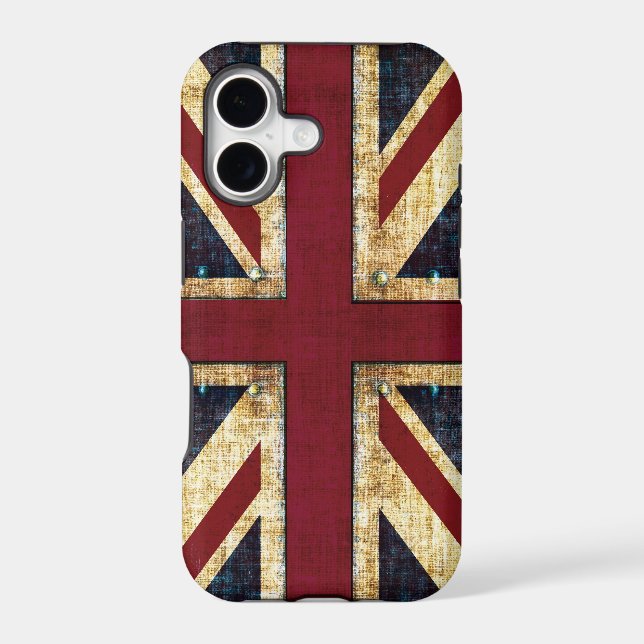 Grunge Union Jack Iphone Case (Back)