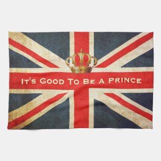Grunge Union Jack Royal Baby Kitchen Towel