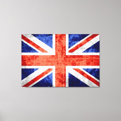 Grunge United Kingdom Flag 3 Canvas Print