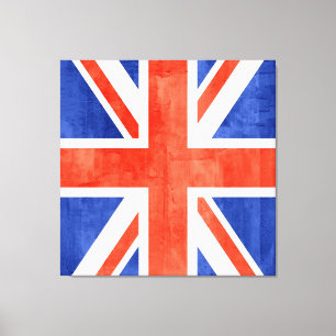 Grunge United Kingdom Flag Canvas Print