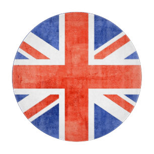 Grunge United Kingdom Flag Cutting Board