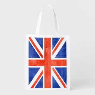 Grunge United Kingdom Flag Grocery Bag