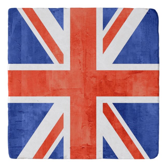 Grunge United Kingdom Flag Trivet (Front)