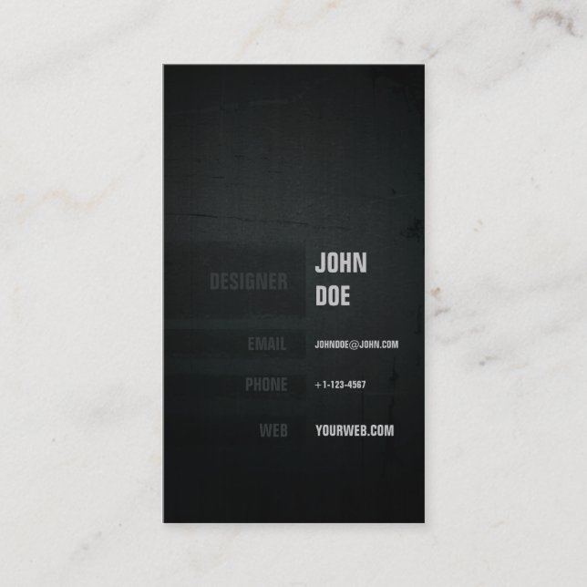 Grunge& Urban Business Card (Front)